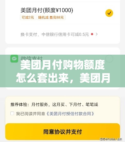 美团月付购物额度怎么套出来，美团月付如何套现