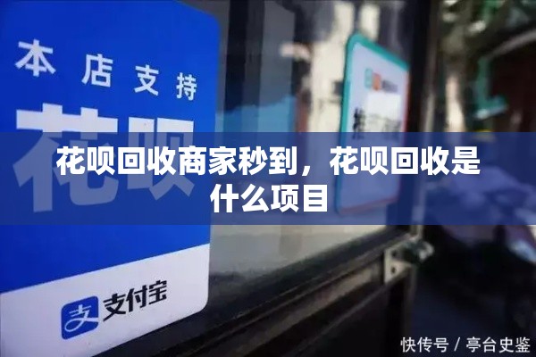 花呗回收商家秒到,花呗回收是什么项目